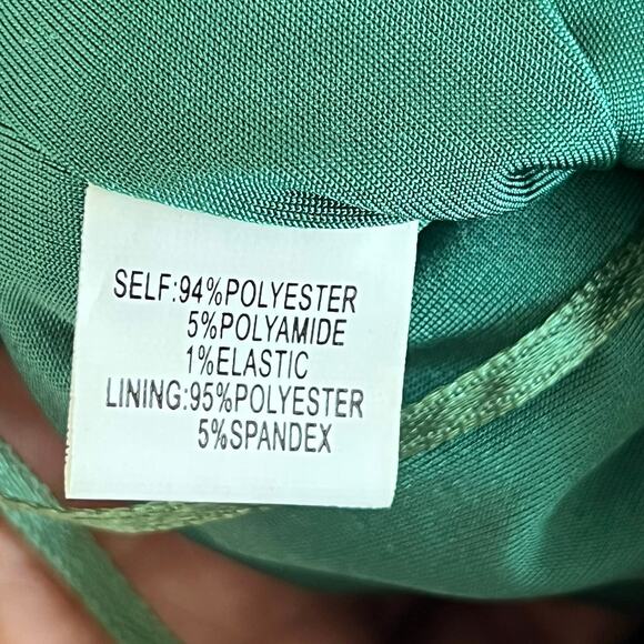 NWOT Kay Unger New York women’s sleeveless V neck satin midi cocktail dress - Picture 9 of 9